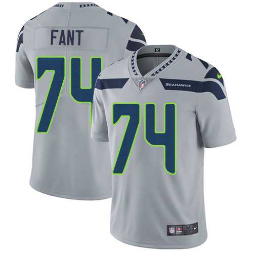 Nike Seattle Seahawks #74 George Fant Grey Alternate NFL Vapor Untouchable Limited Jersey,We sell and wholesale Nike Seattle Seahawks #74 George Fant Grey Alternate NFL Vapor Untouchable Limited Jersey on line form chian!